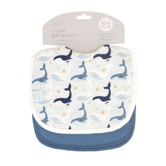 All4Ella Roll Neck Bib 2PK
