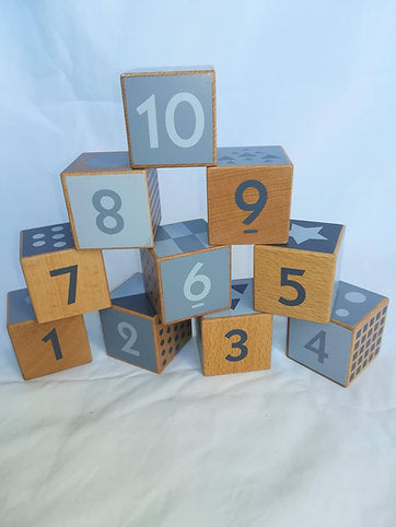 Discoveroo Wooden Shape & Number Blocks