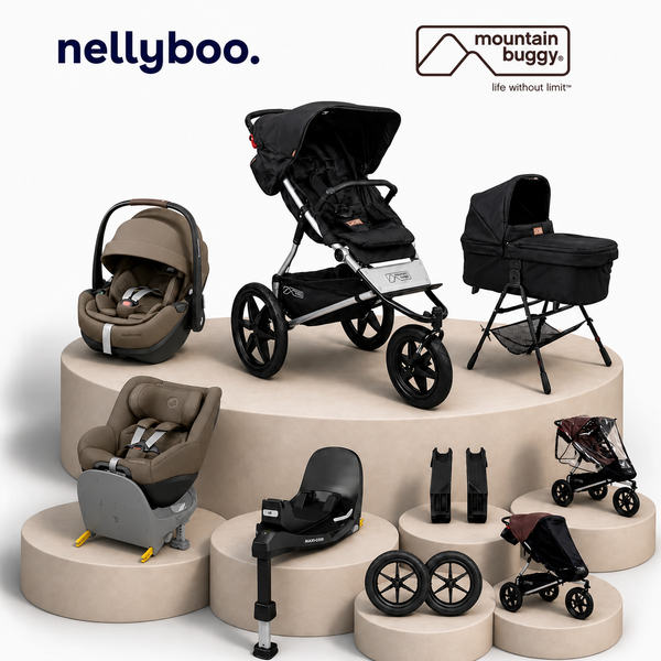 Mountain Buggy Terrain™ V4 Ultimate Bundle with maxi Cosi Slide Tech Capsule, Base and Car Seat