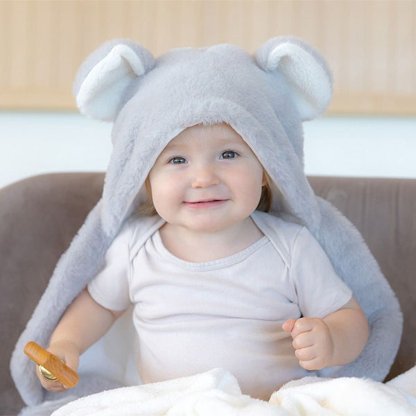 Little Linen Plush Hooded Towels