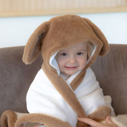Little Linen Plush Hooded Towels