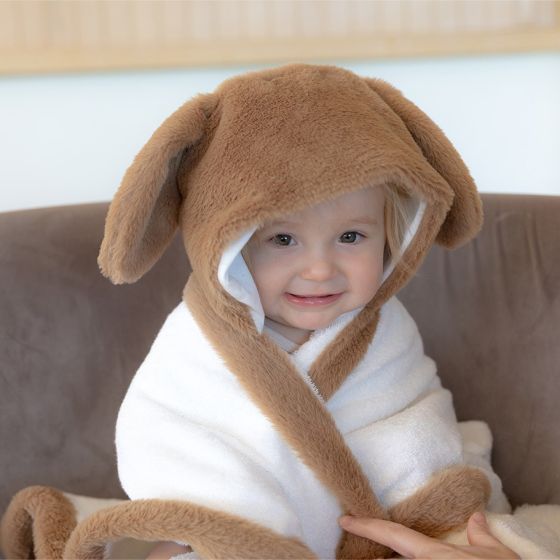 Little Linen Plush Hooded Towels