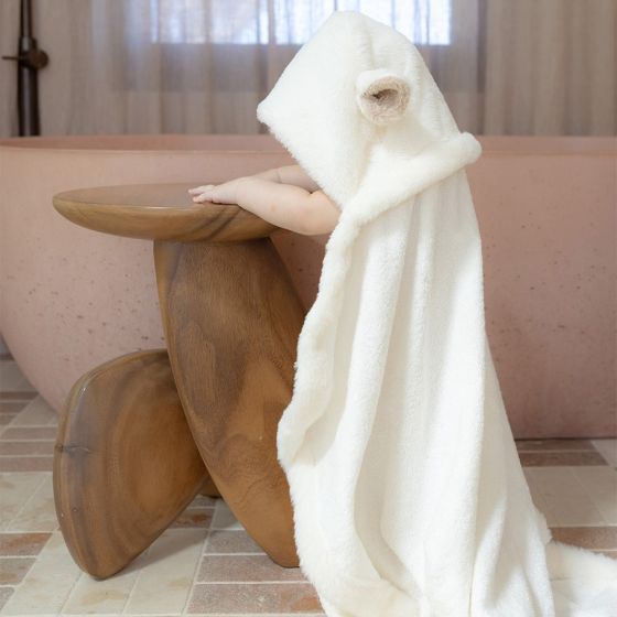 Little Linen Plush Hooded Towels