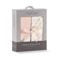 Little Linen Hooded Towel 2PK