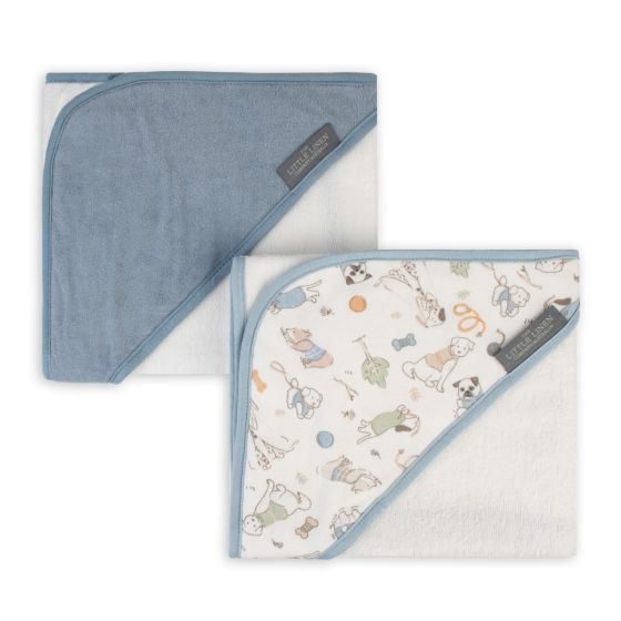 Little Linen Hooded Towel 2PK