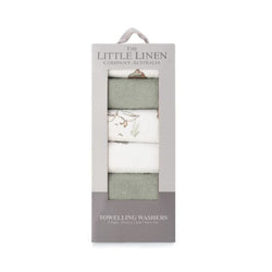 Little Linen Towelling Washer 6PK