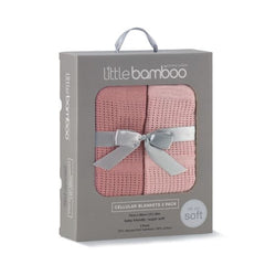 Little bamboo Cellular Blanket - 2 Pack