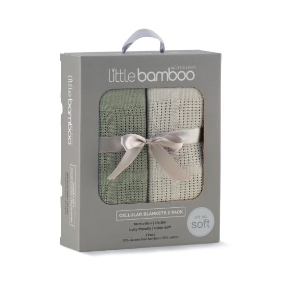 Little bamboo Cellular Blanket - 2 Pack
