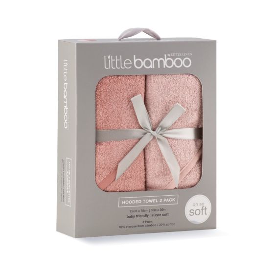 Little Bamboo Hooded Towel - 2pk