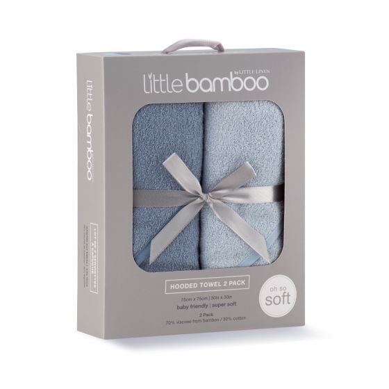 Little Bamboo Hooded Towel - 2pk