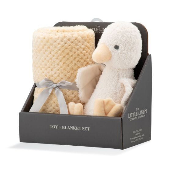 Plush Toy  & Blanket - Fuzzy Duck