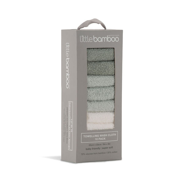 Little Bamboo Little Bamboo Towelling Washer - 10pk