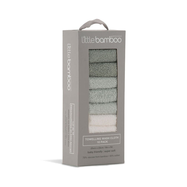 Little Bamboo Little Bamboo Towelling Washer - 10pk