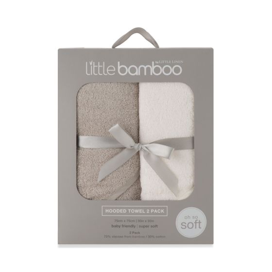 Little Bamboo Hooded Towel - 2pk