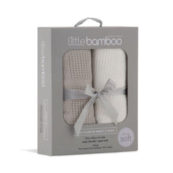 Little Bamboo Cellular Blanket 2PK