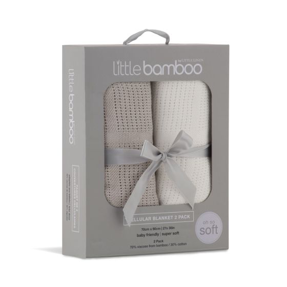 Little Bamboo Cellular Blanket 2PK