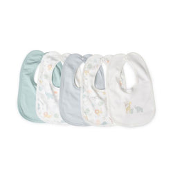 Little Linen Cotton Jersey Bibs - 5Pk