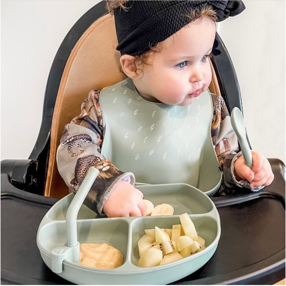 All4Ella Silicone Bib & Spoon Set