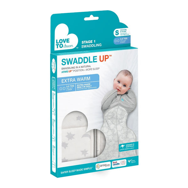 Love To Dream Swaddle Up™ Extra Warm 3.5 TOG - Moonlight White