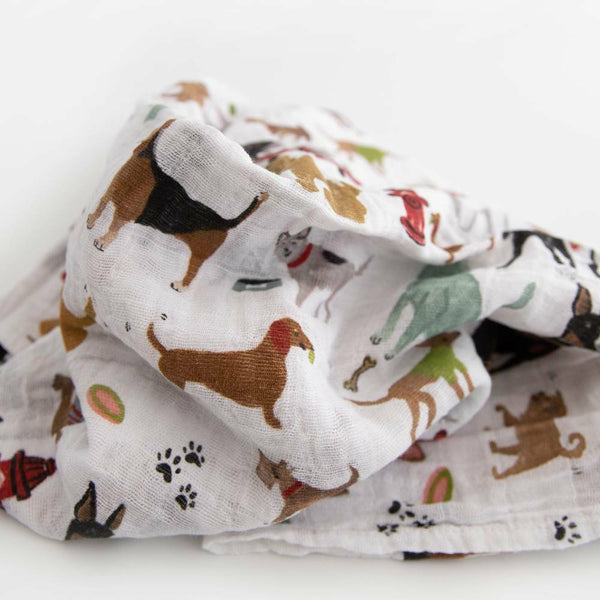 Little Unicorn Cotton Muslin Swaddles 3 Pack - Woof