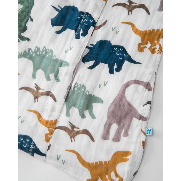 Little Unicorn Cotton Muslin Sleeping Bag - Dino Friends