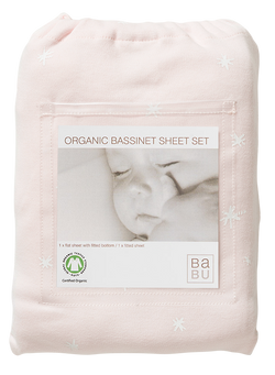 Babu Organic Cotton Bassinet Sheet Set