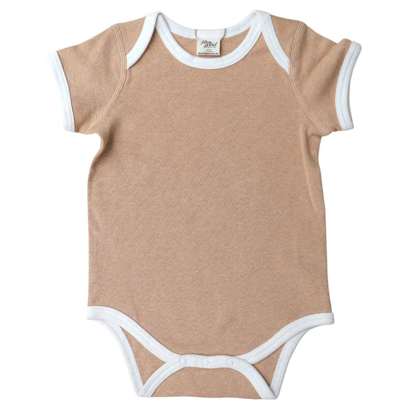 Fibre For Good Short Sleeve Bodysuit with contrast Bind