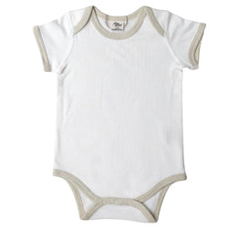 Fibre For Good Short Sleeve Bodysuit with contrast Bind