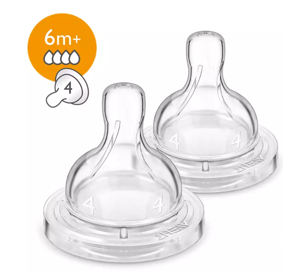 Philips Avent Anti-Colic Fast Flow Teats 2pk (6 mth+)
