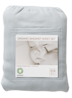 Babu Organic Cotton Bassinet Sheet Set