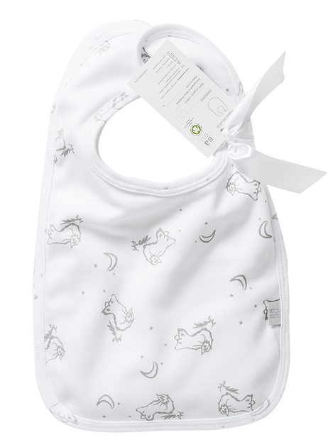 Babu Thick Organic Bib Set (2PK) Fox Grey