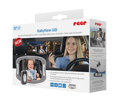Reer BabyView LED car safety mirror with light