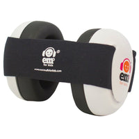 White Earmuffs & Black Band