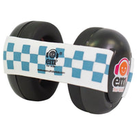 Black Earmuffs & Blue Racer Band