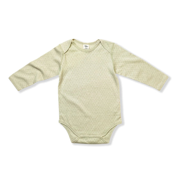 Fibre For Good Pointelle Long Sleeve Body Suit