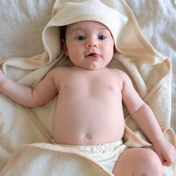 Fibre For Good Hooded Bath Towel - Natural White