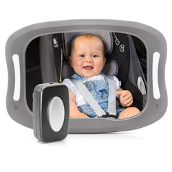 Reer BabyView LED car safety mirror with light