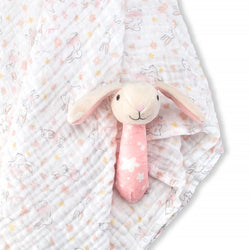 Little Linen Company Muslin + Crinkle Toy - Ballerina Bunny