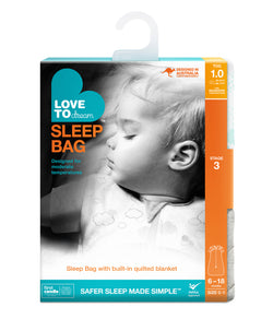 Love to Dream Sleep Bag 1.0 Tog  - Clouds (6-18m)