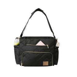 Ryco Motto Gold Nappy Bag - Black