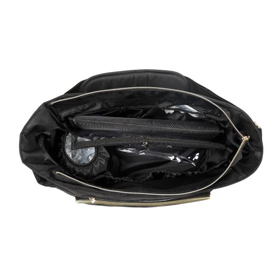 Ryco Motto Gold Nappy Bag - Black