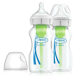 Dr Browns 150ml Wide Neck Feeding Bottle with Level 1 Teat 2pack