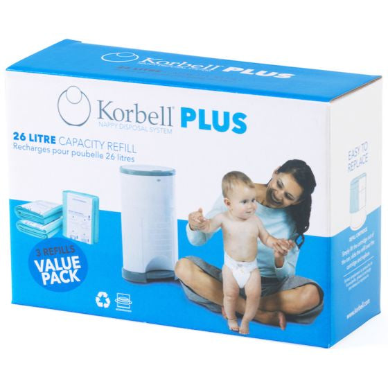 Korbell Plus 3 Refill Pack  (Various Sizes)