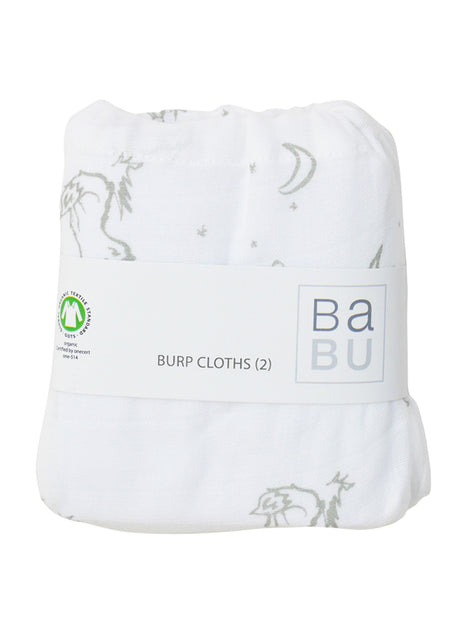 Babu Muslin Burp Cloth 2 pk