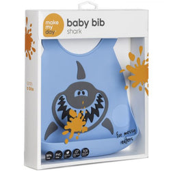 Make My Day Baby Bib Owl - Shark